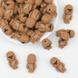 Fictional Character 3D Silicone Focal Beads Brown 20pcs