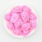 Western Style Silicone Cowboy Hat Focal Beads 20pcs - Pink