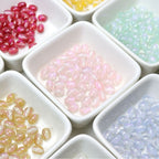 Iridescent Grape Shaped Resin Beads 8x10mm 100pcs 4