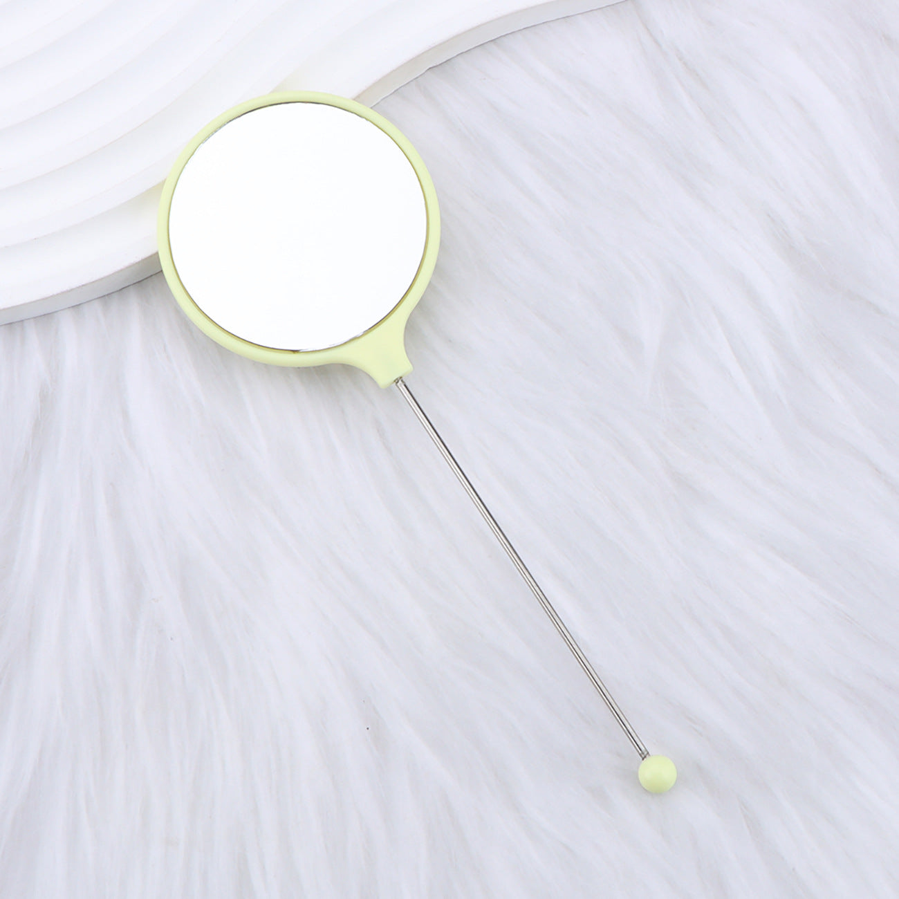 Beadable Mirrors Mini Handheld Round