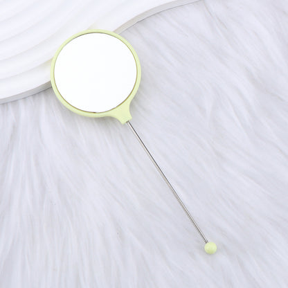 Beadable Mirrors Mini Handheld Round