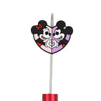 Silicone Focal Beads Valentine'S Day Mickey Minnie Heart Shaped 20Pcs 2