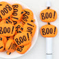 Halloween Orange BOO Pumpkin Silicone Focal Beads 20 pcs