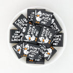 Silicone Focal Beads Handsome Ducks Black Sunglasses Sword 20pcs
