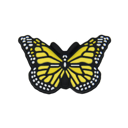 Silicone Focal Beads Butterfly Colorful Vibrant Design 20pcs 7
