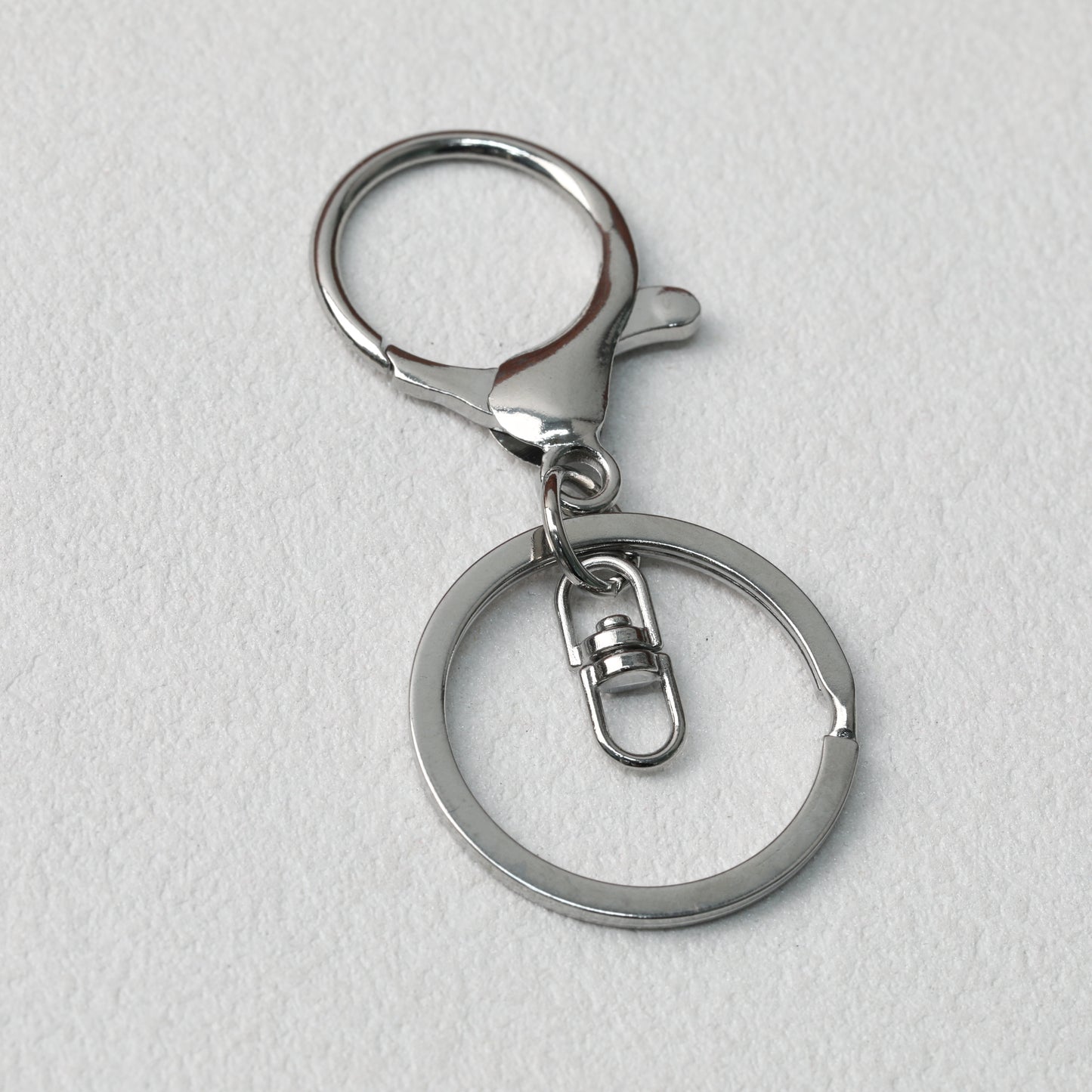 Zinc Alloy Lobster Clasp Keychain Hardware with Split Ring