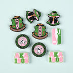 Silicone Focal Beads AKA Women Badge Layered AKA Emblems 20Pcs