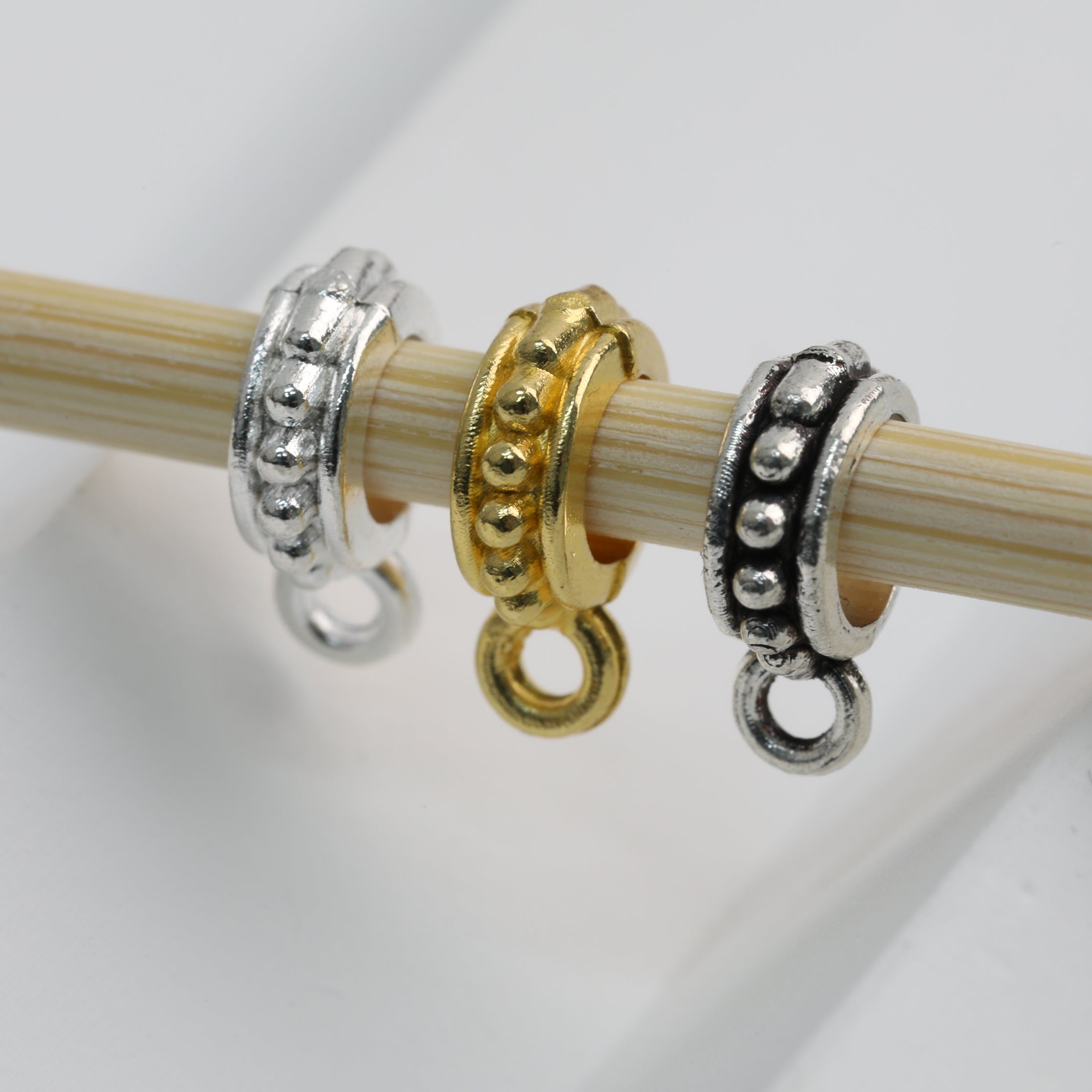 Alloy Double Hole Spacer Beads 10mm Vintage Tibetan Style 90pcs