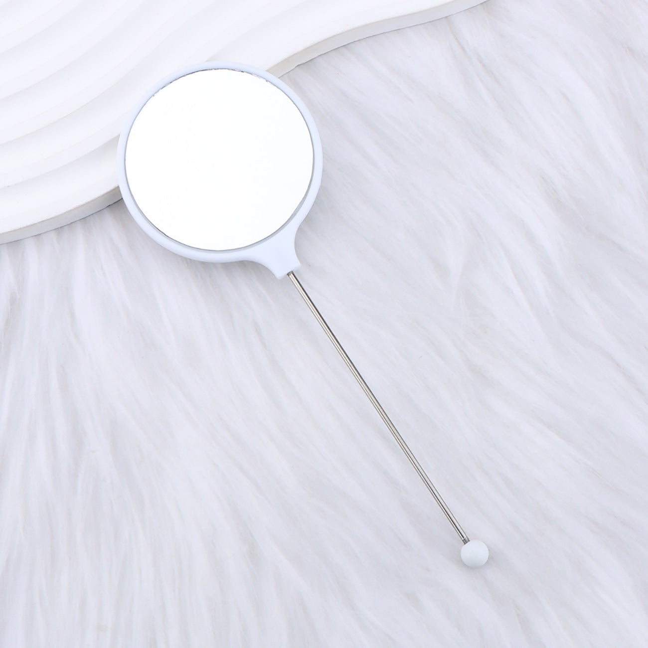 Beadable Mirrors Mini Handheld Round