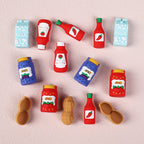 Silicone 3D Focal Beads Jam Bottle Mini Jars Bright Colors 20pcs 5