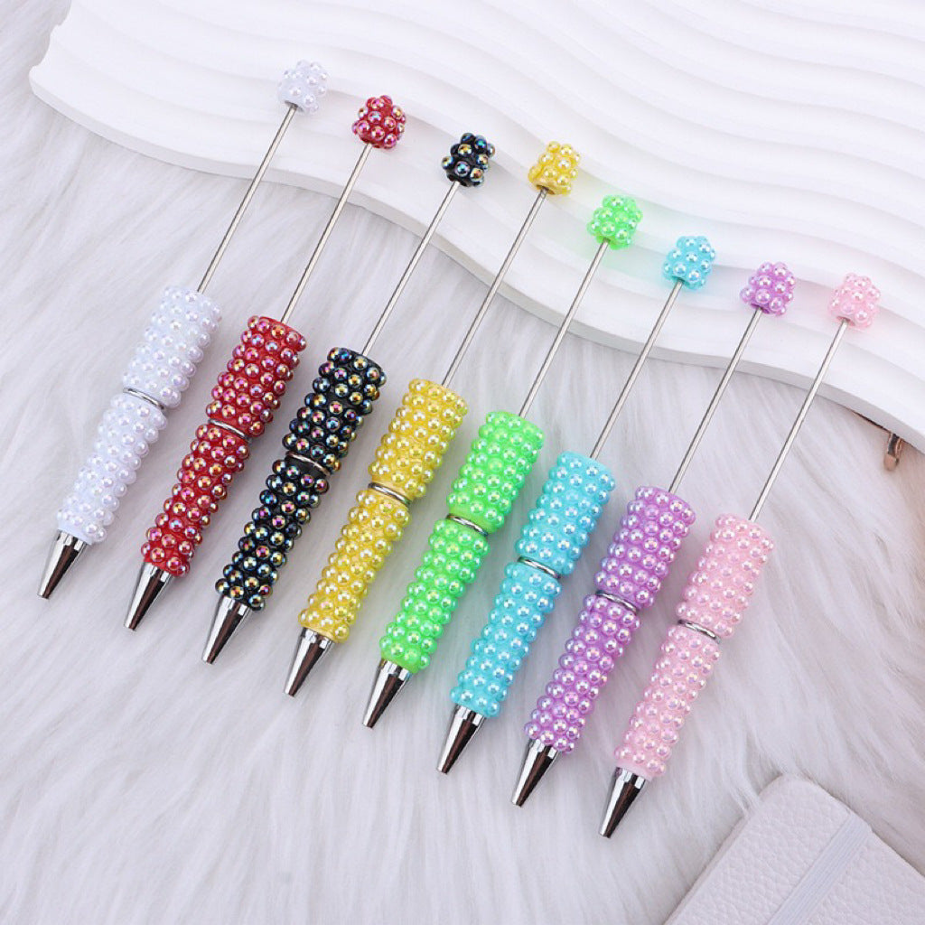 Creative DIY Full Coverage Pearl Rhinestones Beadable Pen 2