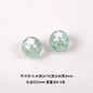 Star Pattern 10mm Acrylic Round Beads Shiny Surface 20pcs 14