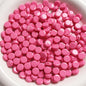 Flat Acrylic Beads 8mm Glossy Colorful Mixed 50pcs 14