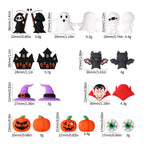 Silicone 3D Focal Beads Halloween Pumpkin Ghost Haunted House 20pcs 6