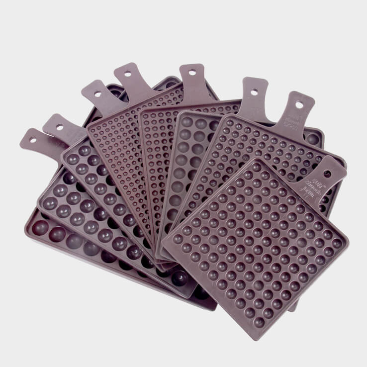Bead Counting Tray Plum ABS Bead Sorting Tool 4mm-16mm Size
