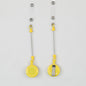 Beadable Badge Reels Retractable ID Keychain Clip - Candy yellow