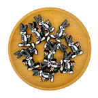Silicone Focal Beads Long Ear Rabbit Holding Carrot 20pcs 2