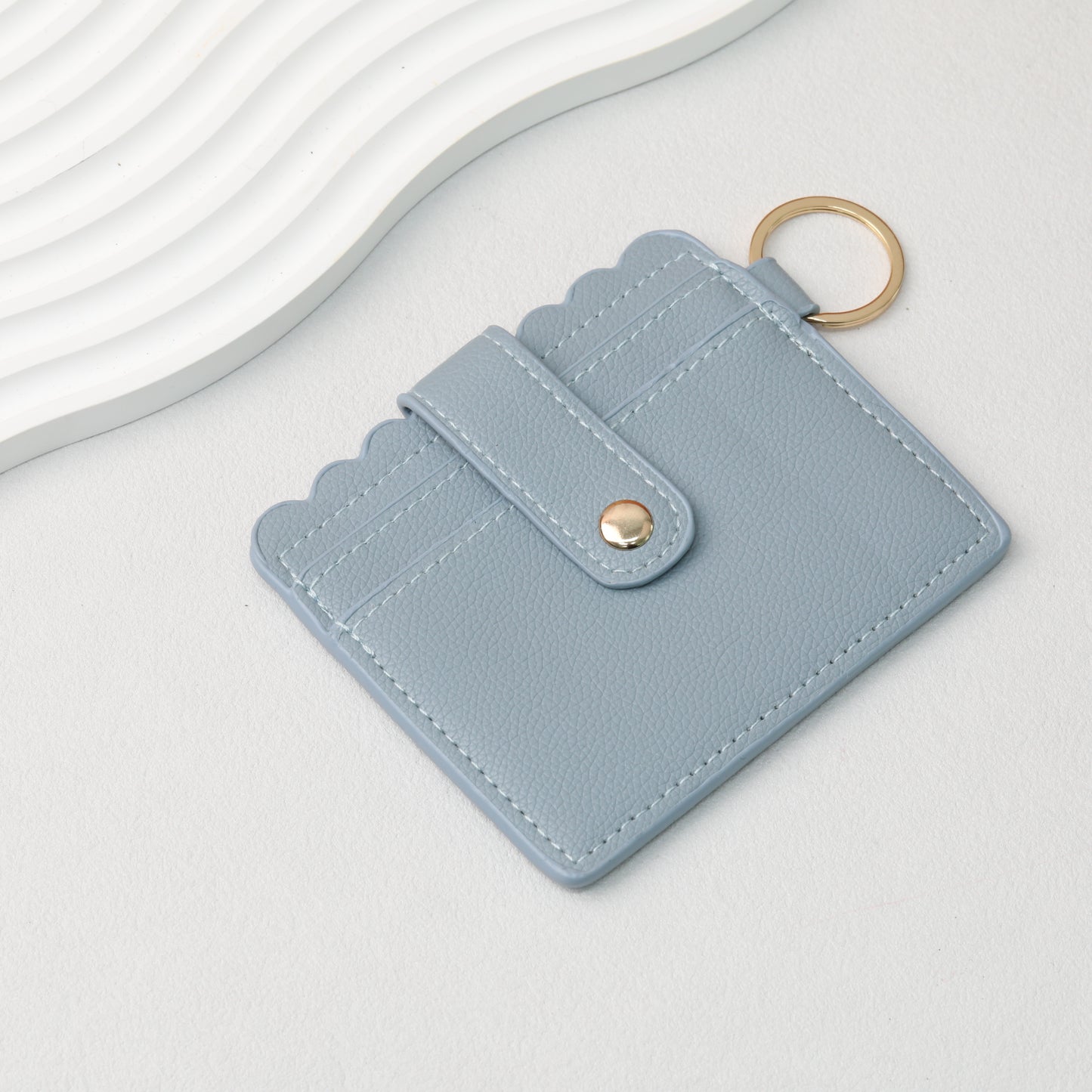 PU Card Holder Keychain Multi Patterned