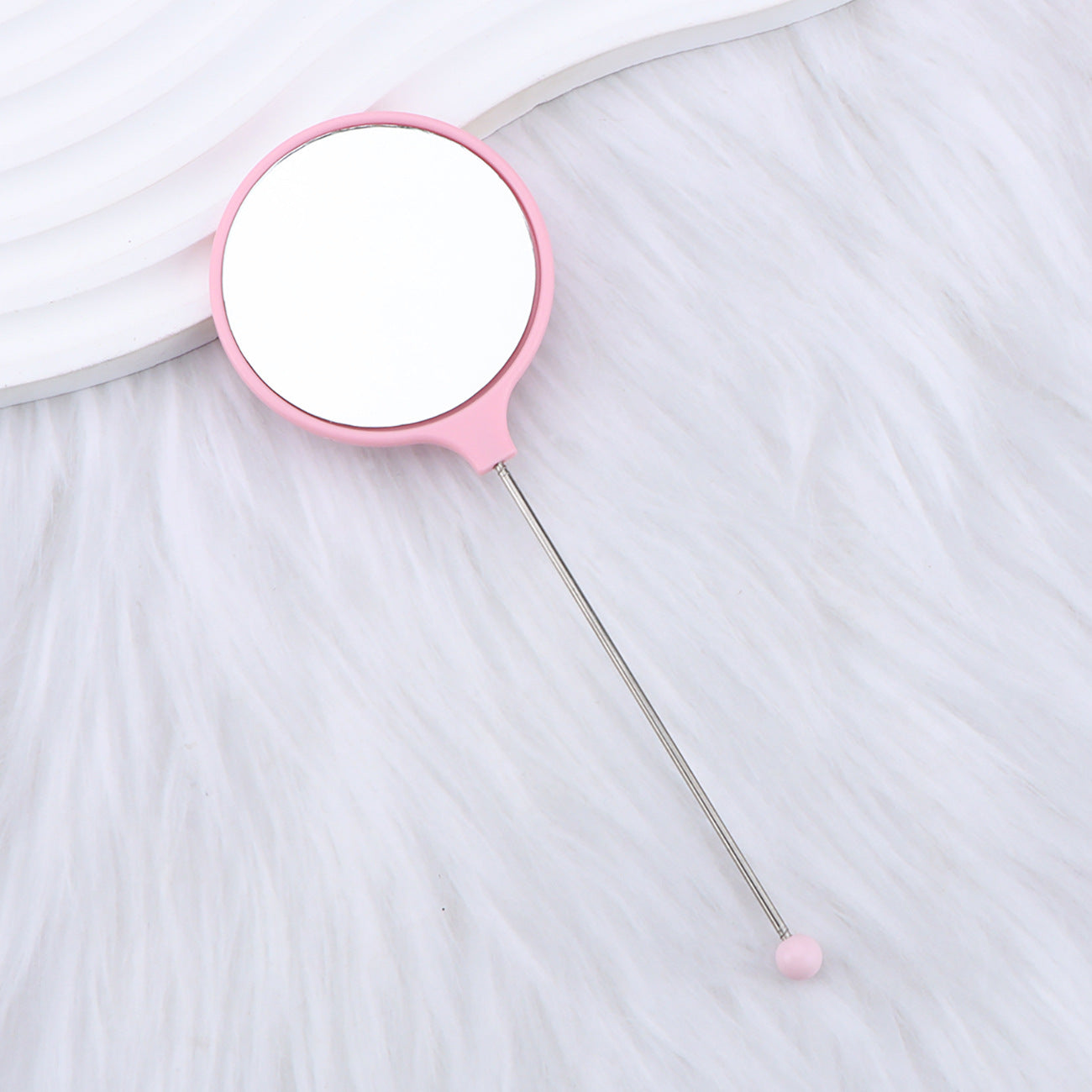 Beadable Mirrors Mini Handheld Round