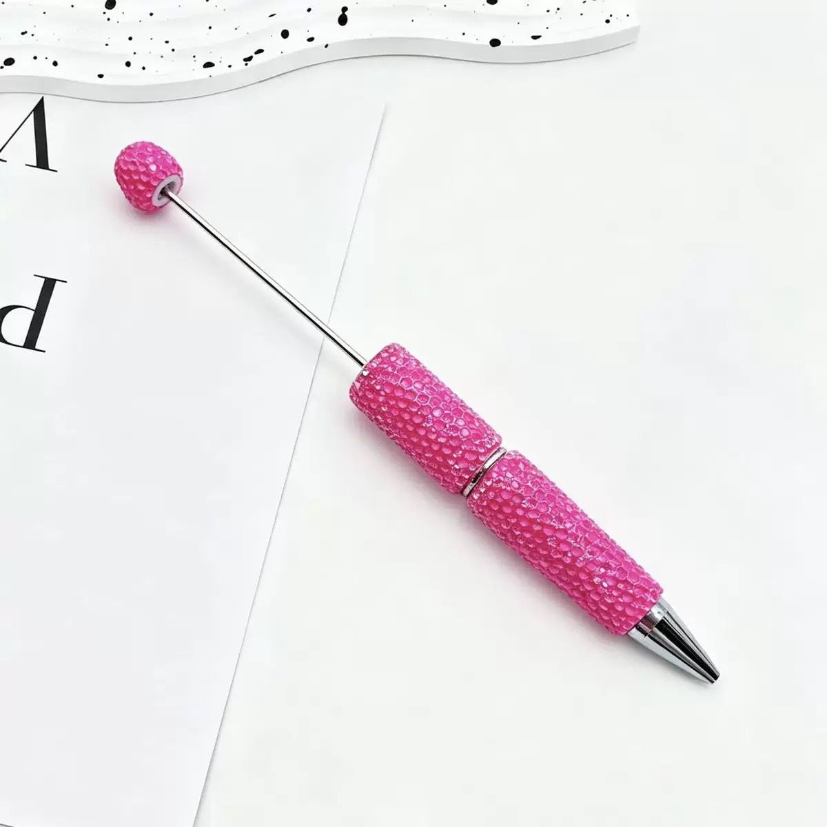 Beadable Pen Wholesale, Colorful Full Rhinestone Design Glass Decoration