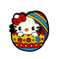 Silicone Focal Beads Easter Kitty Cat in Eggshell