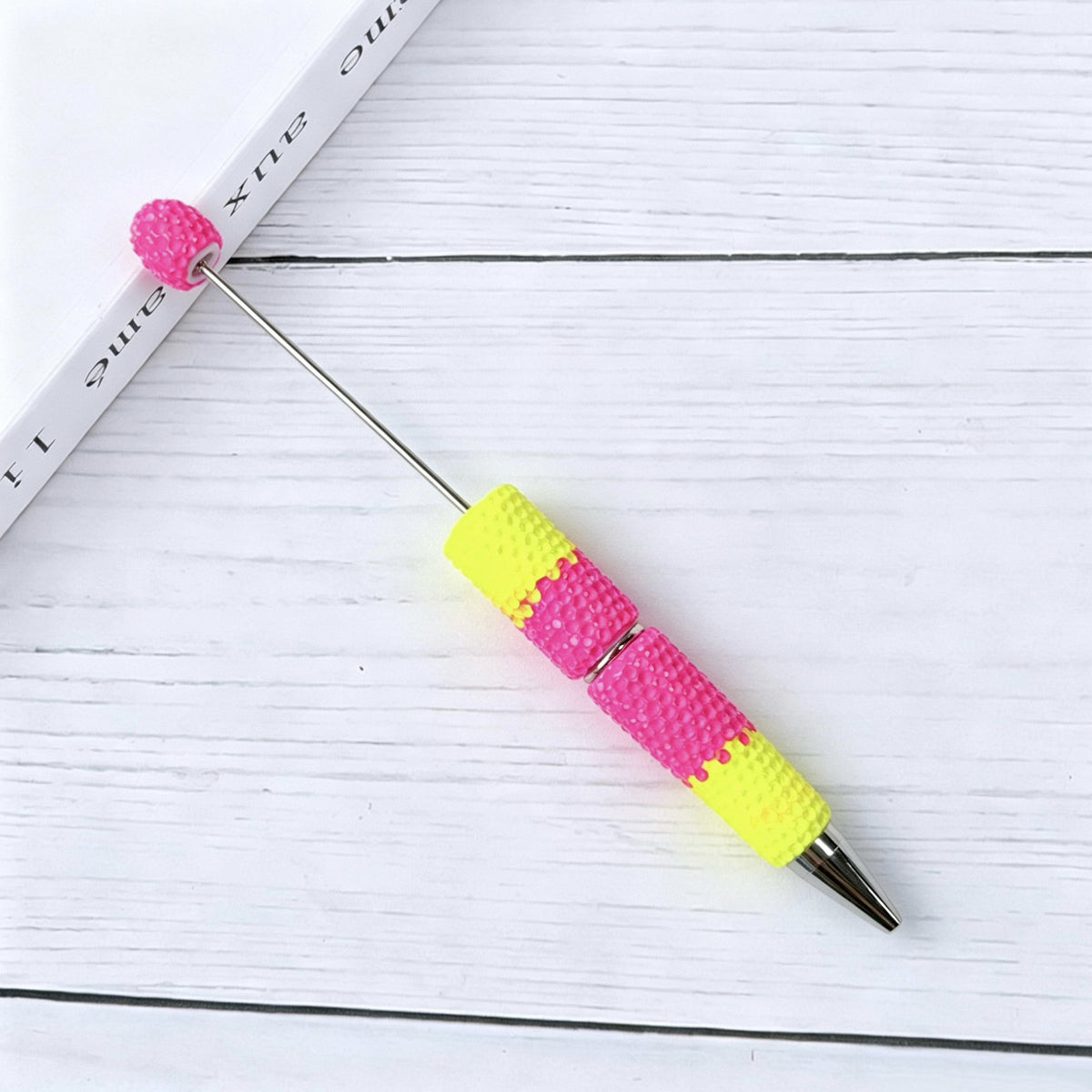 Gradient Candy Color Beadable Pen with Full Rhinestones 12