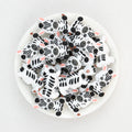  3D Sitting Zebra Silicone Focal Beads 20Pcs 2