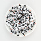  3D Sitting Zebra Silicone Focal Beads 20Pcs 2