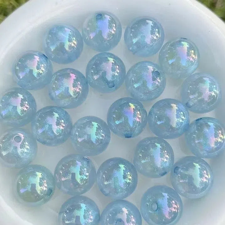Glow In The Dark Bubblegum Beads 20mm Mermaid Color Pastel 10pcs 8