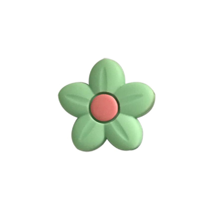 Silicone Focal Beads Flower Pastel Colors Center Dot 20pcs 4