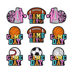 Silicone Focal Beads Ball Game Match Day Text 20pcs 11