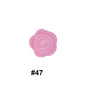 Double-Sided Flower Silicone Beads Multi Color Solid 50pcs 24