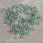 Czech Glass Teardrop Shaped Beads 6x8mm Iridescent Finish 2pcs 12