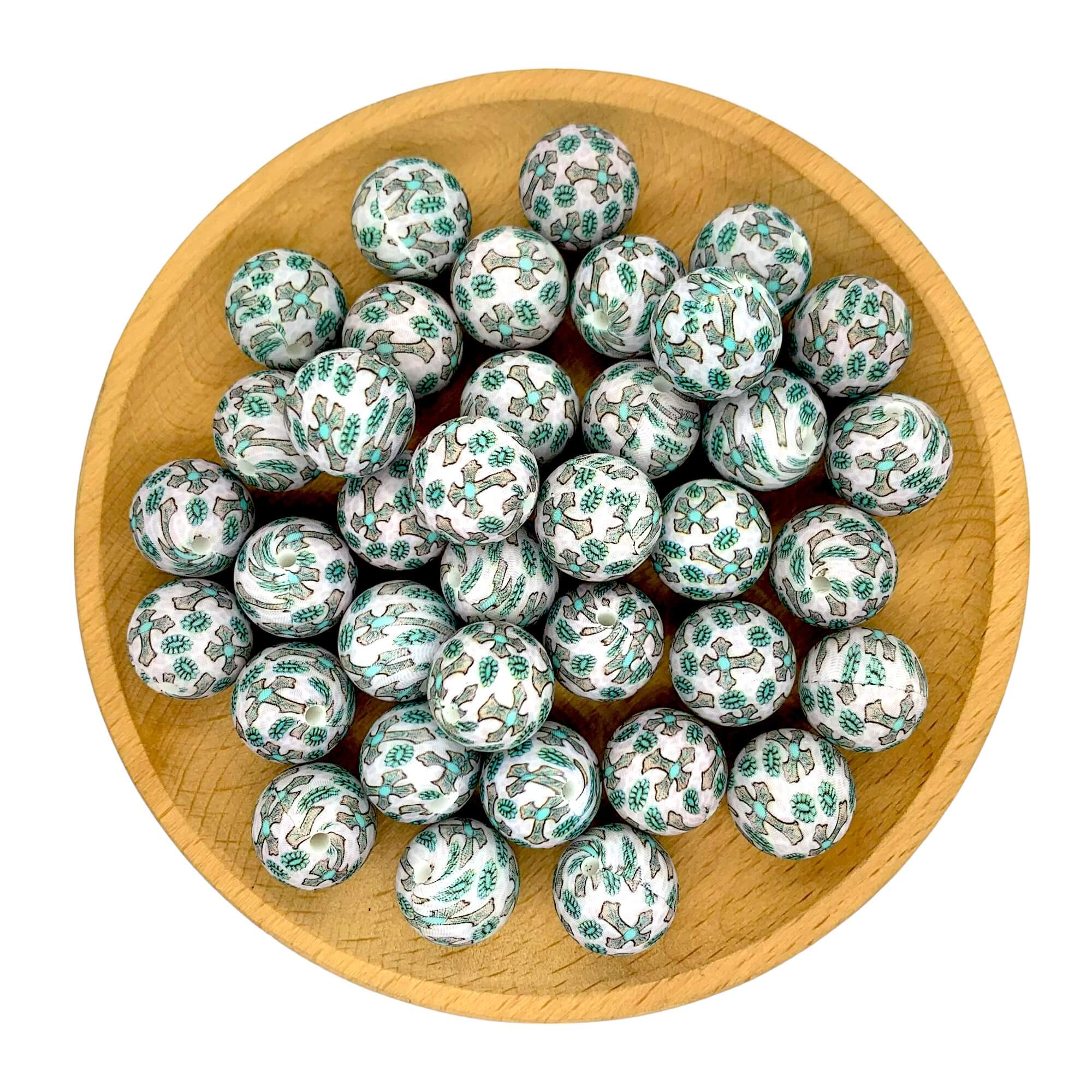 9-#456 Halloween Printed Silicone Beads