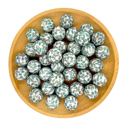 9-#456 Halloween Printed Silicone Beads