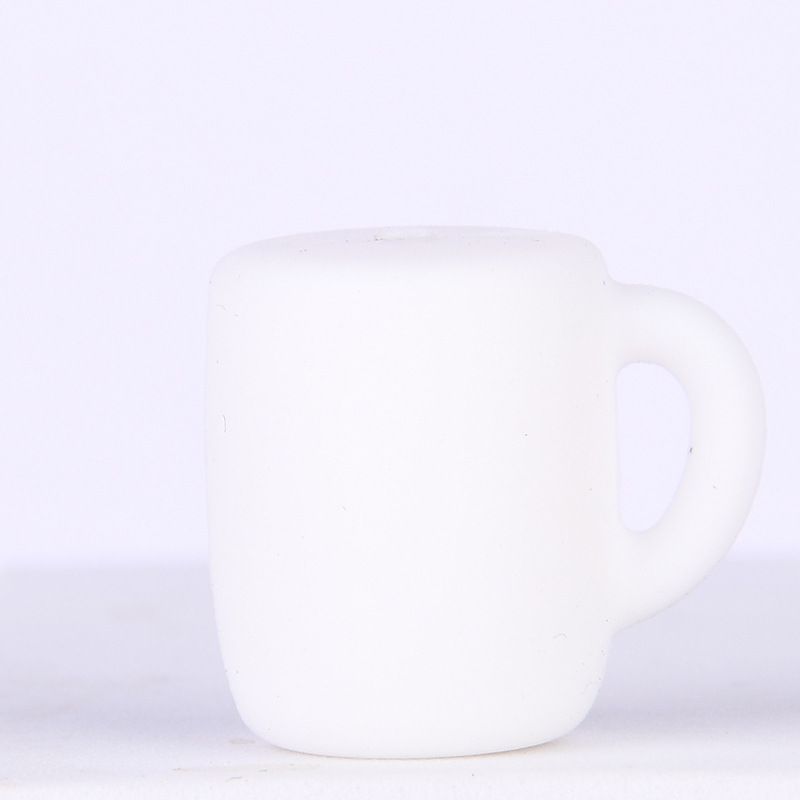 Silicone Focal Beads Cup Miniature Mug Handle Design 20pcs 10