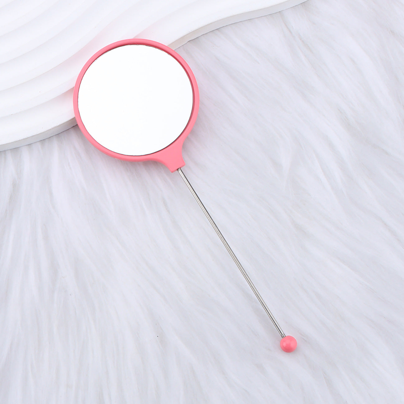 Beadable Mirrors Mini Handheld Round