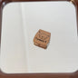 Square Acrylic Beads 20mm Puppy and Cat Coffee Brown 10pcs 3