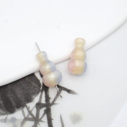 18mm Colorful Resin Gourd Shaped Beads Small Hole 10pcs 13