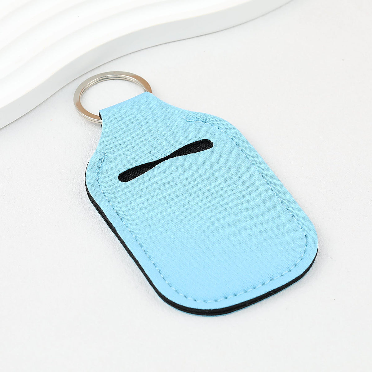 Neoprene Sanitizer Holder Keychain Durable Vibrant Colors Suitable for Sublimation - Blue