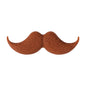 Silicone Focal Beads Beard Handlebar Mustache Textured Curved 20pcs 18
