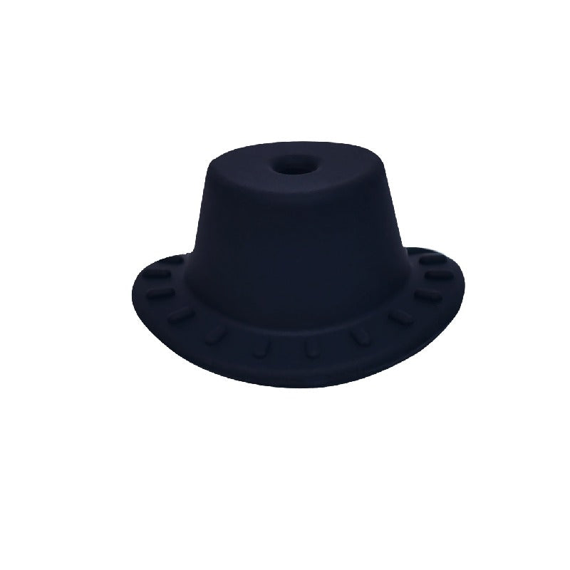 Silicone Focal Beads Cowboy Hat Embossed Brim Matte Colors 20pcs 21