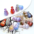 18mm Colorful Resin Gourd Shaped Beads Small Hole 10pcs 4