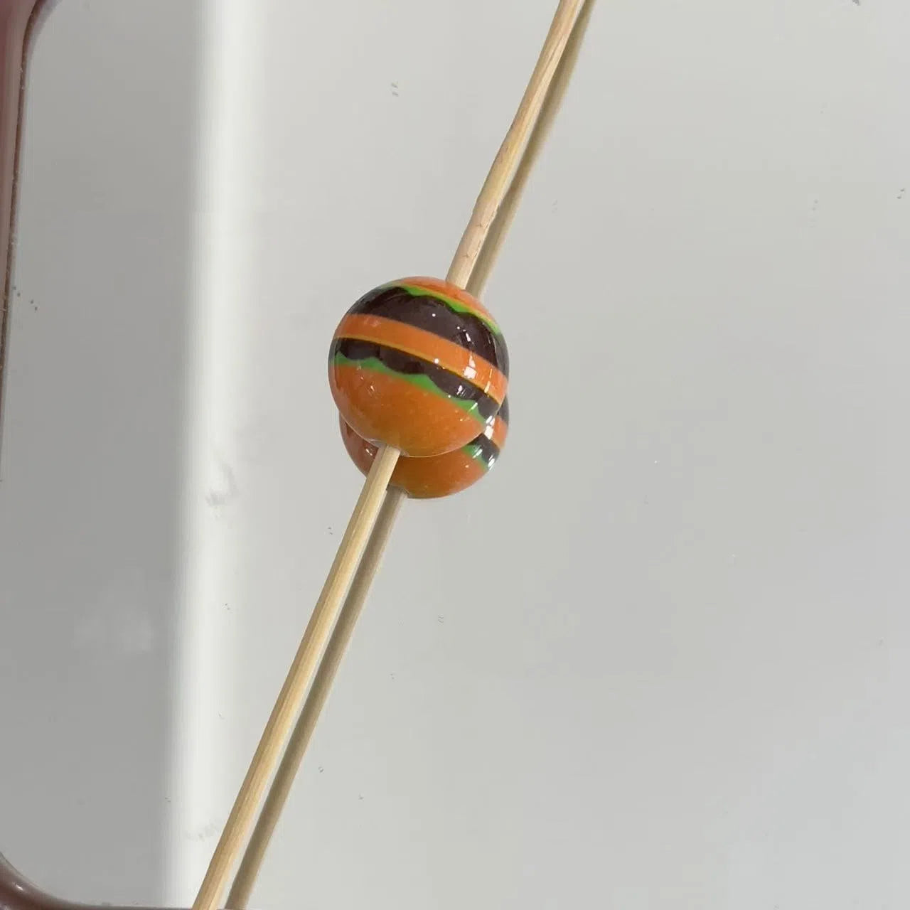Printed Round Acrylic Beads 16mm McDonald's Series Glossy 10pcs 4