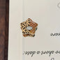 Vintage Leopard Star Acrylic Beads 25mm Animal Print Mixed 10pcs 5