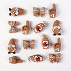 Silicone 3D Focal Beads Rugby Foam Finger Number One Holding Rugby Ball 20pcs 2