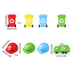 Silicone 3D Focal Beads Sanitation Red Cap Recycling Symbol 11