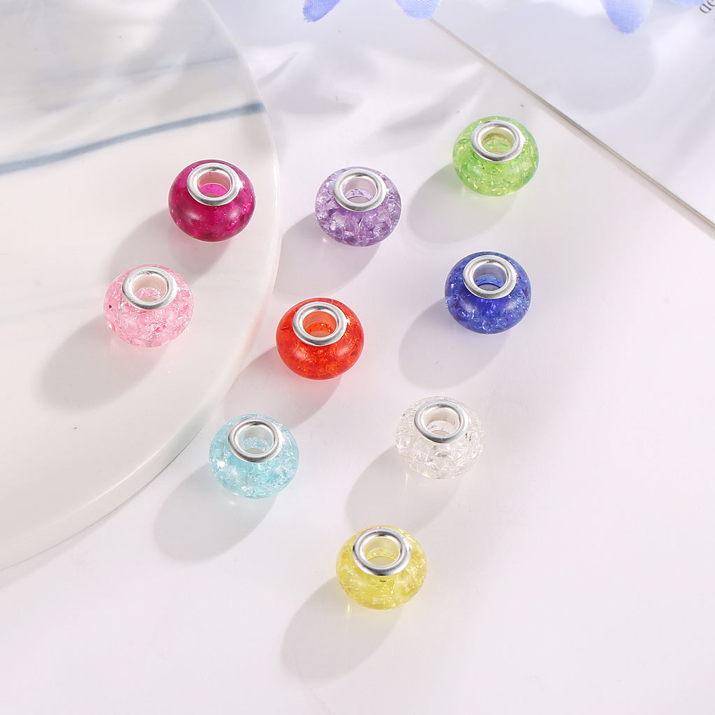 Resin Spacer Beads 9 14mm Imitation Crackle 40pcs 4
