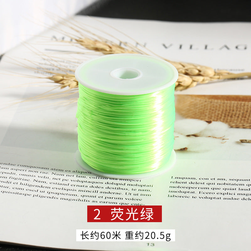 Flat Elastic Thread Cord 1mm Spandex Crystal Shine 60m Roll 17