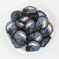 NFL Teams Helmet Silicone Focal Beads Printed Designs 20pcs - Denver Broncos